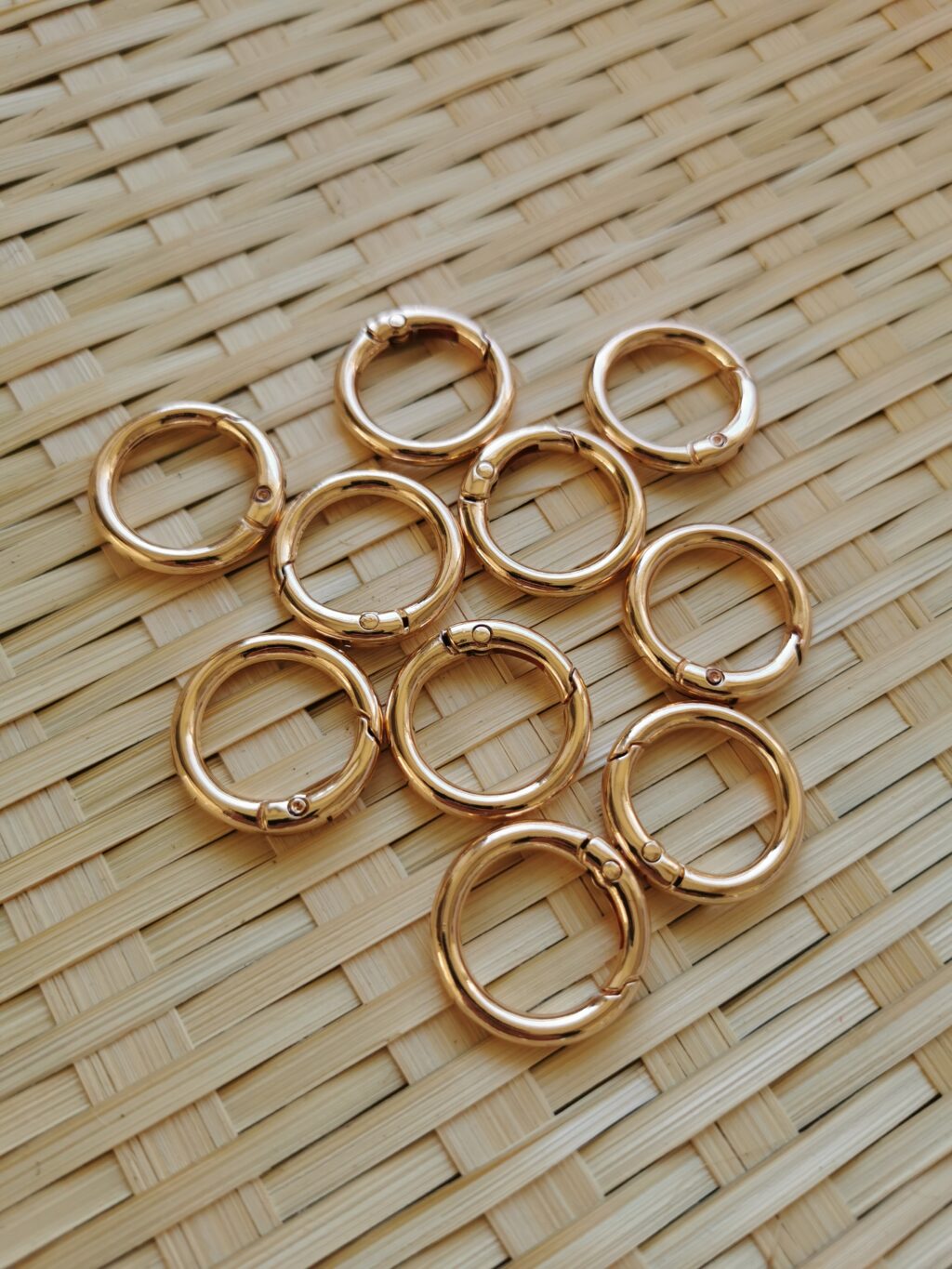 Round clasp for handbag (gold) 25 mm