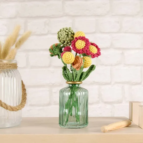 DMC Amigurumi nėrimo rinkinys "Gėlių puokštė"