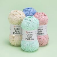 YarnArt Cotton Gold Paillettes (bomullsgarn med paljetter)