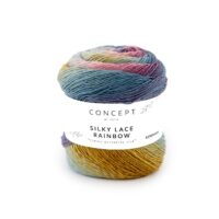 Katia Concept Silky Lace Rainbow (merinoull, silke)